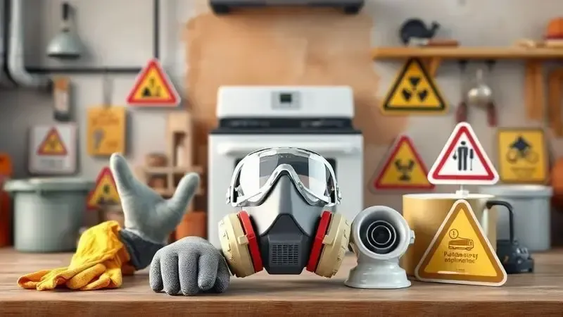 Equipamentos de segurança e cuidados essenciais durante pintura de fogão para proteção pessoal