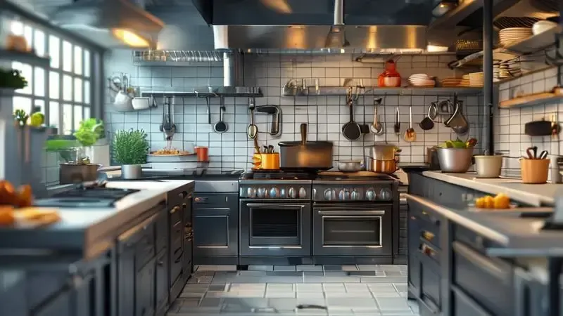 Importância da limpeza do fogão industrial em cozinha profissional bem organizada
