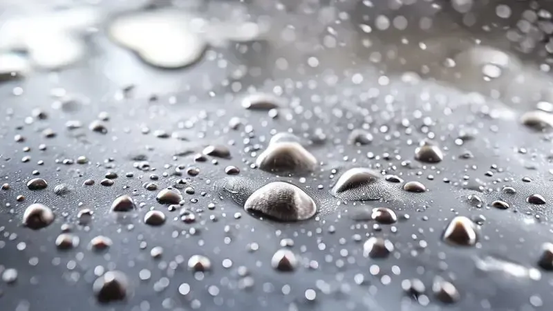 Ilustração artística de limpeza natural do inox com bicarbonato e vinagre formando espuma de limpeza