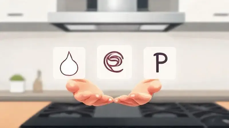 Ilustração digital de uma pessoa avaliando critérios de escolha e especificações técnicas de um cooktop ideal.