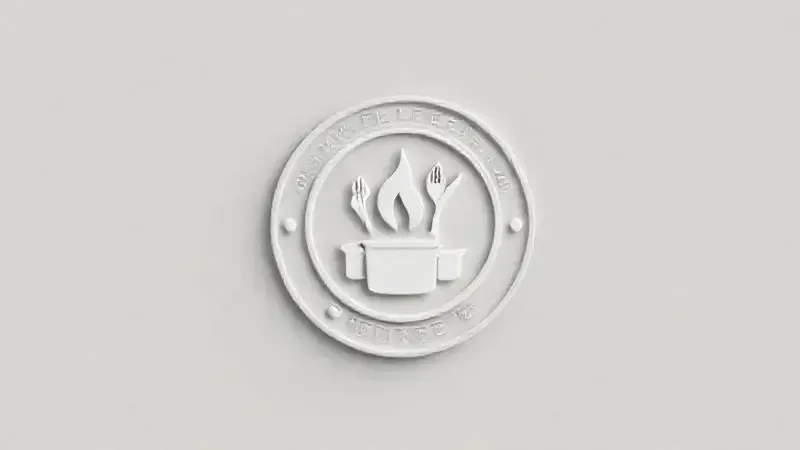 Render 3D de um emblema conceitual representando qualidade e confiabilidade de uma marca.