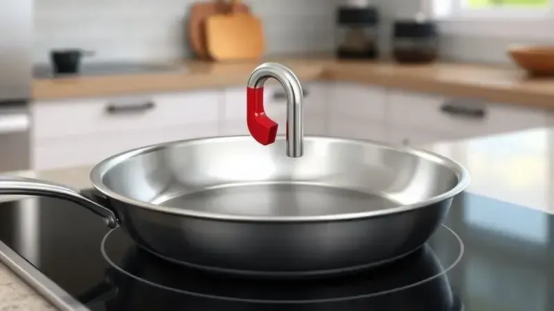Teste do ímã para verificar compatibilidade de panela com cooktop de indução