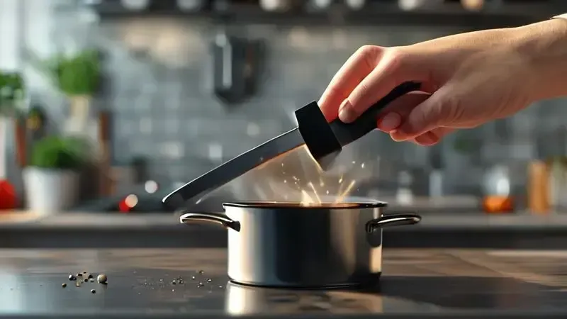 Teste do ímã para verificar compatibilidade de panela com fogão de indução