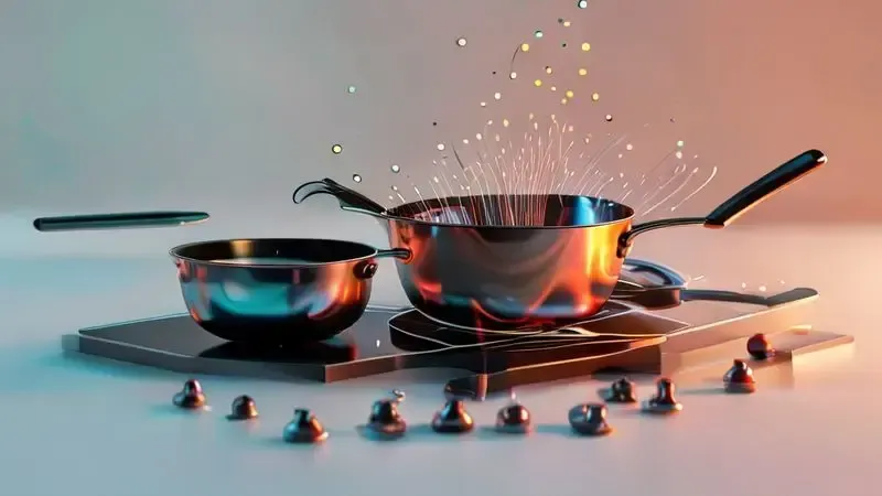 Teste do imã para verificar compatibilidade de panelas com cooktop de indução